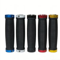 2PCS Rubber bicycle grips 22mm purple brown pink orange black Ergonomic MTB handlebar grips for dirt pit bmx Mountain bike grips