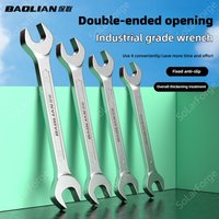 BAOLIAN Double Ended Open-end Wrench CR-V High Hardness and Strong Torque Wrench for Automotive Repair and Maintenance Tools