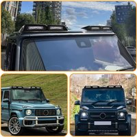 Front Spoiler top Led Light Pod For Mercedes Benz G Class W464 2019-2026 Front Roof Wing Top Lip With Light Refits