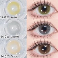 Hot! Magister Queen Quartz Natural Colored Contact Lenses For Eye Lens Cosmetic Color Contact Lens Beauty Pupils 6 Months 14.0mm
