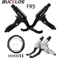 AliExpress BUCKLOS FR5 Bike Brakes Levers Aluminum Alloy 3 Finger Bicycle Brake Handle Line Pulling Disc Brake Lever Road MTB Bike Cable