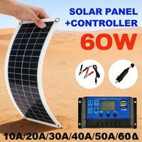 Solar Panel Kit 30W 12V Dual USB Output Solar Cells Solar Panel 100A 30A 40A 50A Controller For Car Yacht Battery Boat Charger