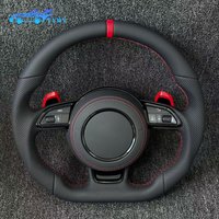 For Audi A3, A1, A4, A5, A6, A7, A8, Q3, Q5, Q7, TT, R8 models, equipped with a sporty flat-bottom leather steering wheel