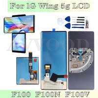 AMOLED For LG Wing 5G LCD LM-F100 LMF100N Display Touch Screen Digitizer Assembly With Frame Replacement Repair Parts
