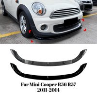 Front Bumper Lip Spoiler For Mini Cooper R56 R57 2011-2014 Body Kit Modifications Car Styling Accessories Exterior Styling