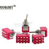 6A 125VAC 6mm Toggle Switch MTS 302 303 402 403 on off SPDT DPDT on off on 3PDT Waterproof Switch SMTS-102 SMTS-202 miniature