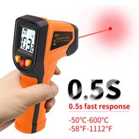 T400 T600 Digital Infrared Thermometer -50℃ to 400/600℃ High Precision Pyrometer Industrial Non-contact Temperature Sensor