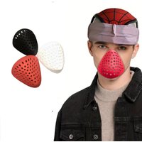 Anime Mask Cosplay Props Spider Faceshell Help with Breathing 3D Face Mask Silica Halloween Half Face Shell Nose and Mouth Cover