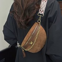 New Women Chest Bag Faux Suede Waist Bag Fashion Fanny Pack High quality Simple Belt Bag Designer Female Shoulder Crossbody Bags