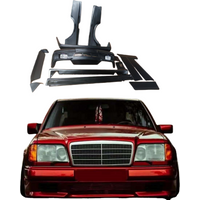 For Benz E-Class W124 Upgrade Body Kit Front Bumper Rear Bumper Side Skirt Fender air Dams Diffusers Wing Side Vent