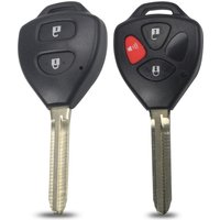 Bilchave 2/3 Buttons Remote Key Shell For Toyota Corolla Venza 2007-2012 Case Replacement With Uncut Blade