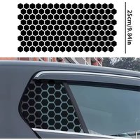 Car Stickers Honeycomb Auto B Pillar Decal Waterproof Scratches DIY Center Column Decoration Cover for Tunning Car Accessories