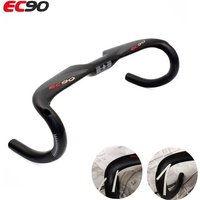 Full Carbon Mountain Bicycle Handlebars Road Bike Handlebar Stem Curved Handle UD Matte 31.8*400/420/440MM 2020 New Parts