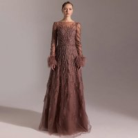 Exquisite Beading Feathers Customized Vestido De Festa High Quality Organza Evening Dress Elegant A-Line Satin Homecoming Dress