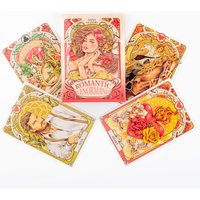 37Pcs Cards Romatic Lenormand Tarot Deck Full English Version Oracles Deck For Girl Board Games 10.2*7.2Cm