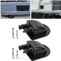 Photovoltaic RV Junction Box Double Hole Wire Cable Connector Solar Panels Sealing Box Waterproof For RV Caravan Motorhome Boats