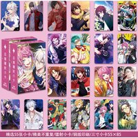 55Pcs/Set Hypnosis Mic Laser Lomo Card Ichiro Jiro Saburo Samatoki Jyuto Hypnosis Mic Division Rap Battle Characters Photo Cards