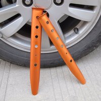 6Pcs 31Cm U-Shaped Aluminum Tent Stakes Beach Snow Sand Camping Hiking Travel Lawn Garden Patio Securing Pegs High Strength