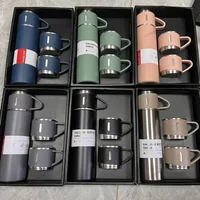 Stainless Steel Vacuum Flask Gift Set Office Business Style Thermos Bottle Outdoor Hot Water Thermal Insulation Couple Cup