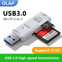 Olaf USB Card Reader 2 in 1 Usb3.0/2.0 To Sd Micro Sd Tf Memory Card Adapter for PC Laptop Accessories Flash Drive Card Reader