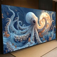 Octopus Moon Diamond Painting Kits for Adults New 2026 - Full Square Round Diamond Art Big Size DIY Crafts Home Decor