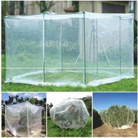 80Mesh Garden Nylon Insect Net Cover Plant Fruit Tree Cover Anti-Bird Net Protective Vegetable Crop Greenhouse Cover With Zipper