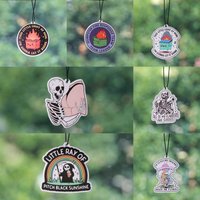 Cartoon Dustbin Quotes Car Aromatherapy Funny Skeleton Air Freshener Wardrobe Room Car Supplies Aromatherapy Fragrance Pendant
