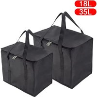 Leakproof Insulated Lunch Cooler Bag - Collapsible, Waterproof Thermal Tote with Ice Pack for Delivery & Outdoors