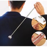 Telescopic Pocket Scratcher Massage Pen Stainless Steel Back Scratcher Handy Relax Massager Clip Design for Comfortable Use