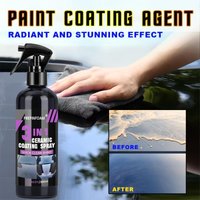 3 In 1 Car Ceramic Liquid Coating Spray Nano Crystal Hydrophobic Film for Auto Detailing Superior Paint Protection Shine