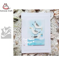 Catlove Seawaves Seagulls Metal Cutting Dies Scrapbooking Mold Knife Stencil Die Cuts Card Making DIY Craft Embossing New Dies