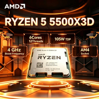 AMD Ryzen 5 5500X3D 6 Core 12 Thread 3D V-Cache 96MB L3 Cache 4.0GHz AM4 Socket 7nm Zen3 Gaming Desktop CPU DDR4 Processor