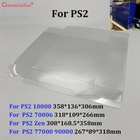 1PC Transparent Box For PS2 10000 70006 77000 90000 Collection Display Box Dustproof Moisture Proof GameConsole Protection Box