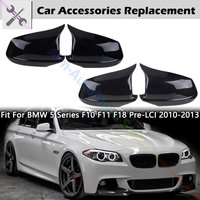 Rhyming Rückspiegelkappe Seitenspiegelabdeckung M Performance Autozubehör Passend für BMW 5er F10 F11 F18 Pre-LCI 2010-2013
