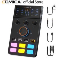 COMICA ADCaster C1 Audio Interface, Bluetooth connection For Streaming/Gaming/Podcasting, Sound Card For iMAC iPhone Android