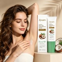 Soothing Hair Removal Cream Coconut Oil Moisturize Formula Painless No Residue Lasting Smooth Body Care Gentle Depilatory Cream