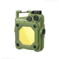 SMILING SHARK LED Flashlight Keychain Light Bright COB Light Rechargeable Work Light Fishing Lantern Magnet Outdoor Camping Home