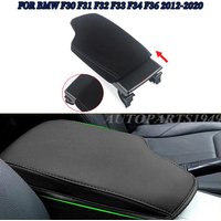 Black Armrest Arm Rest Sliding Cover For 2012 2013 2014 2015 2016 2017 2018 2019 2020 BMW F30 F31 F32 F33 F34 F36