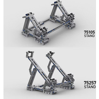 235PCS Small particle building block toy holder MOC-37615 Falcon Stands for 75257 & 75105 with Flexible Clips and Landing Gears