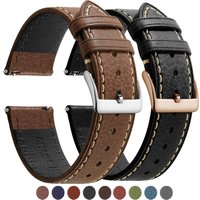 Premium Echtleder-Uhrenarmband Natürlich Pflanzlich Gegerbtes Nappaleder 12/14/16/18/19/20/21/22/24mm Schnellwechsel-Uhrenband