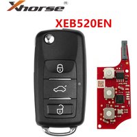 5PCS Xhorse XEB510EN/XEB520EN with XT57B Super Chip for Volkswagen B5 Type Super Remote Key
