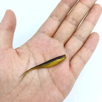 DUODUOYU 10PCS Fishing Soft Lures Plastic Baits 0.65g/50mm Lifelike Forked Paddle Tail Fishing Swimbaits for Freshwater Tackle