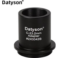 Datyson 23.2mm to C-Mount Adapter Converter C/CS CCD Interface Camcorder CCTV Camera to Microscope for Microphotography