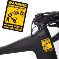 AliExpress NONE 1 Warning Sign Road Bike Frame Sticker Top Tube Waterproof Fashion DIY Bicycle Decoration Durable Vinyl Decal Motorcycle