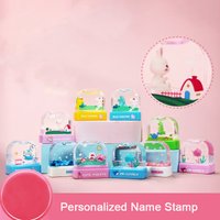 Customized Name Stamp Gift 5ml Oil Personal Student Child Baby Waterproof Non-fading Kindergarten Cartoon Clothing Name Seal