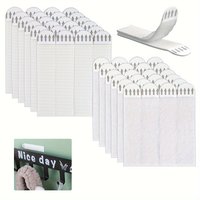 12Pairs Heavy Duty Adhesive Picture Hanging Strips - Double-Side Hook Loop, Damage-Free Removable for Photo Frame Canvas Poster