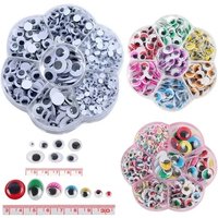 Self-Adhesive Doll Eyes, 700pcs, for DIY, Craft Toys, Moving Eyes, Scrapbook Decorations, Handicrafts, 4/5/6/7/8/10/12mm