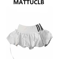 Summer Women 2000s Aesthetic Mini Skirt Gyaru Coquette Japanese Y2k Kpop College Style Low Waisted Skirt Kawaii Cyber Punk Hot