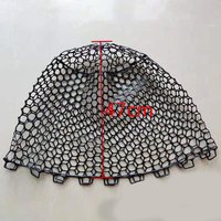 Rubber Fishing Nets Catch Fish Net Head without ring 21-65cm Depth Mesh Network Landing Net Replacement Fishing Accessories Tool