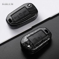 ABS Carbon Fiber Car Key Case Cover For Peugeot 208 301 307 308 508 2008 3008 5008 Expert For Citroen C3 C4 C5 Cactus C6 C8 Fob